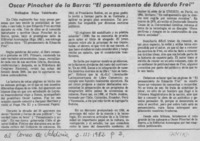 Oscar Pinochet de la Barra; "el pensamiento de Eduardo Frei"