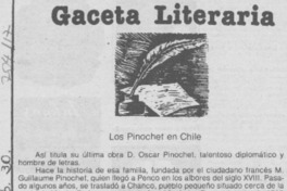 Los Pinochet en Chile