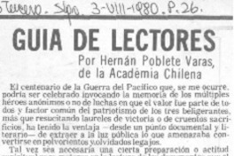 Guía de lectores