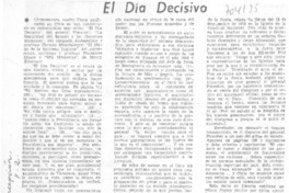 El día decisivo