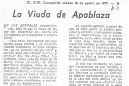 La viuda de Apablaza