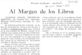 Cuentos orales chileno-argentino.