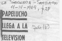 Papelucho llega a la televisión.