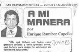 A mi manera