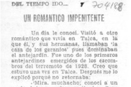 Un romántico impenitente