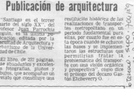 Publicación de arquitectura.