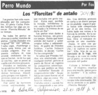 Los "florcitas" de antaño