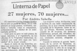 27 mujeres, 70 mujeres--
