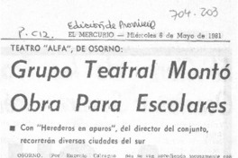 Grupo teatral montó obra para escolares