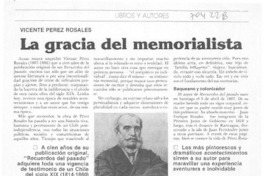 La gracia del memorialista