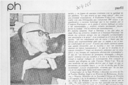 Guillermo Feliú Cruz "cascarrabias" y sentimental : [entrevista]