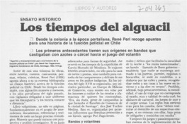 Los tiempos del alguacil.