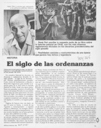 El siglo de las ordenanzas