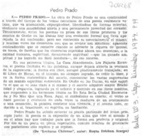 Pedro Prado.