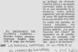 El herbario de Glorita Lorena.