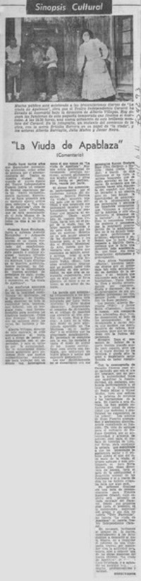 La viuda de Apablaza".