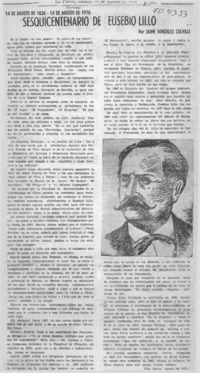 Sesquicentenario de Eusebio Lillo
