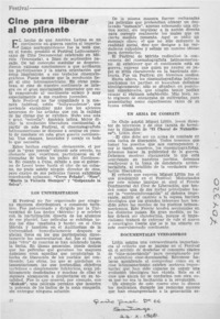 Cine para liberar al continente.