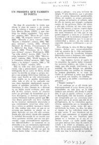 Un prosista que también es poeta