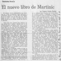 El nuevo libro de Martinic