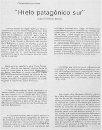 Hielo patagónico sur"