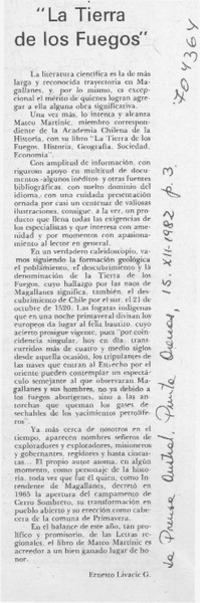 La tierra de los fuegos"