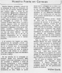 Nuestro poeta en Caracas