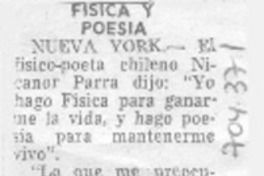 Física y poesía.
