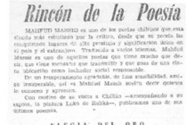 Rincón de la poesía.