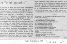 Un "antipoeta".