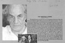 Dos videistas y Parra.