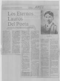 Los eternos lauros del poeta