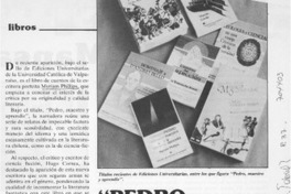 Pedro, maestro y aprendiz