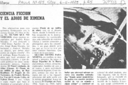 Ciencia ficción y el adiós de Ximena.