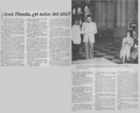 José Pineda, ¿el autor del año? : [entrevista]
