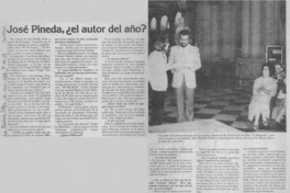 José Pineda, ¿el autor del año? : [entrevista]