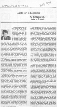 Gasto en educación