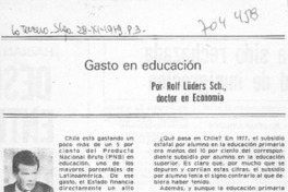 Gasto en educación