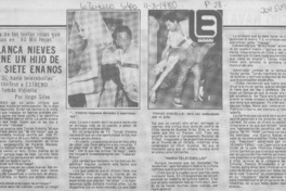 Blanca nieves tiene un hijo de los siete enanos : [entrevista]