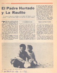 El Padre Hurtado y La Raulito