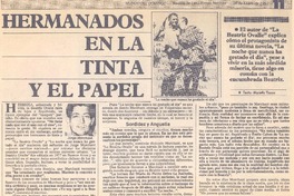 Hermanados en la tinta y el papel