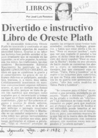 Divertido e instructivo libro de Oreste Plath