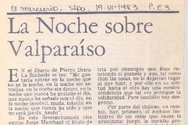 La noche sobre Valparaíso