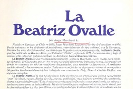 La Beatriz Ovalle.