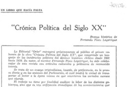Crónica política del siglo XX.