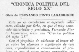 Crónica política del siglo XX.