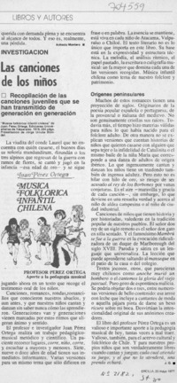 Las canciones de los niños
