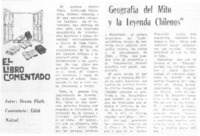 Geografía de mito y la leyenda chilenos"