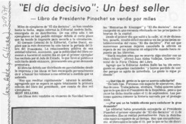 "El día decisivo": un best seller.