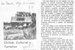 Chiloé, cultural y turístico